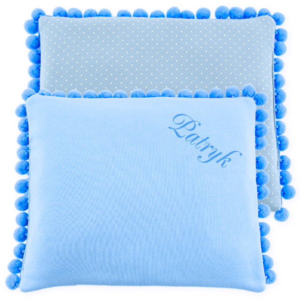 Cotton pillow with dedication 075 Sophie dots 28x34