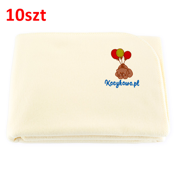 Advertising blanket with embroidered logo 10pcs. 80x90cm