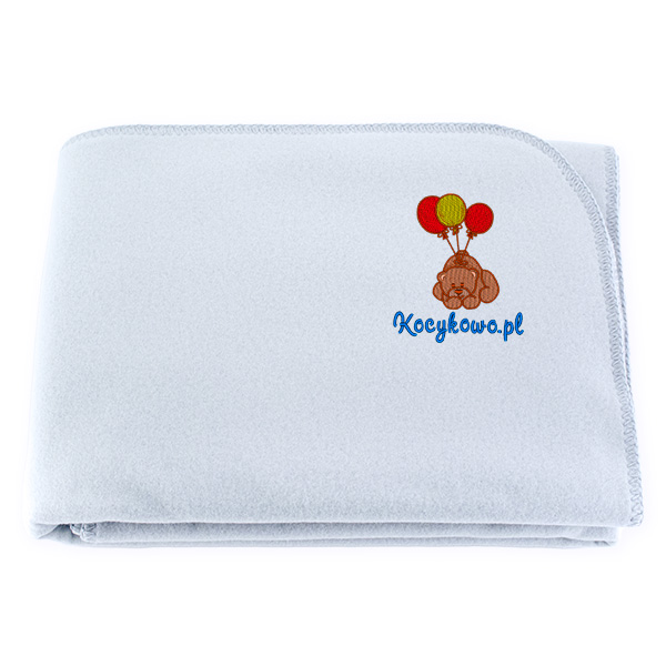 Advertising blanket with embroidered logo 1pcs. 80x90cm