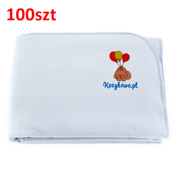 Advertising blanket with embroidered logo 100pcs. 80x90cm