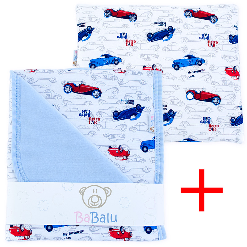 Cotton set (blanket+pillow) 081 Sophie cars 80x90+28x34