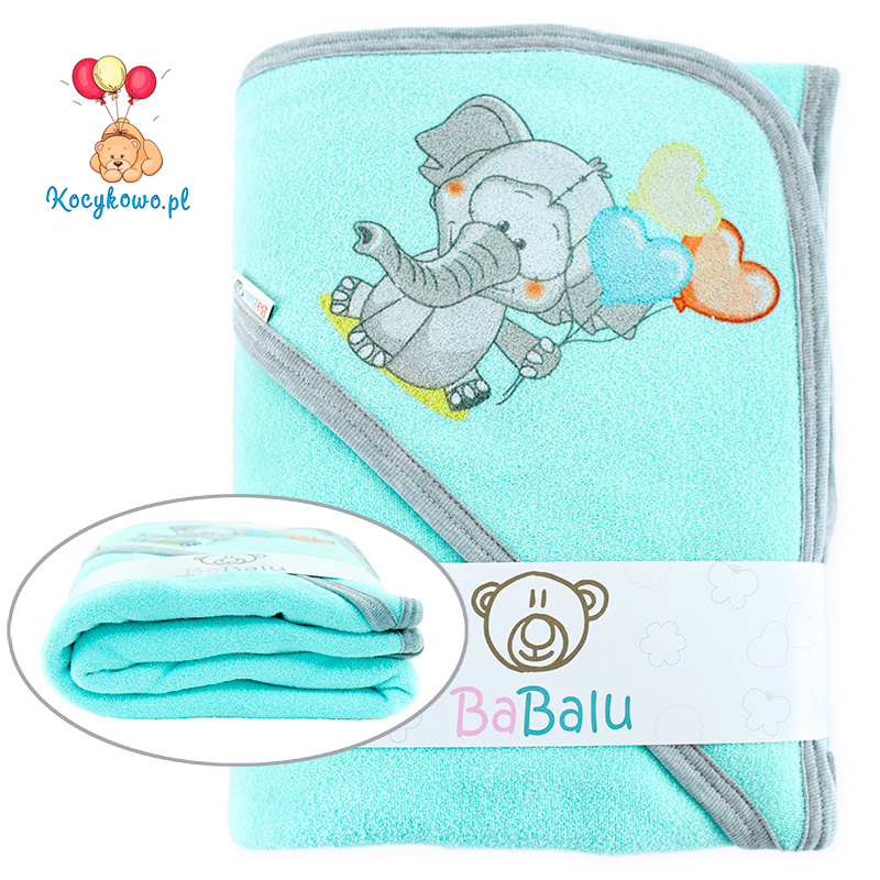 Thick 2-layer bath towel 100x100 turquoise 038