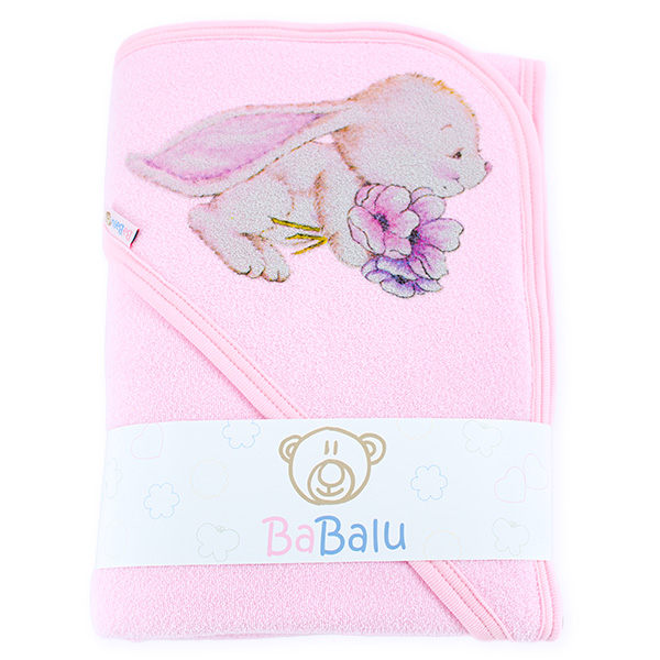 Thick bath towel 038 two layers pink